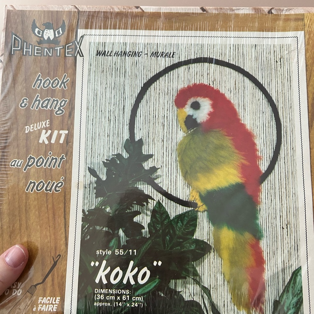 PHENTEX 1981 Hook & Hang Deluxe Kit - Multicolor Parrot Design kit
